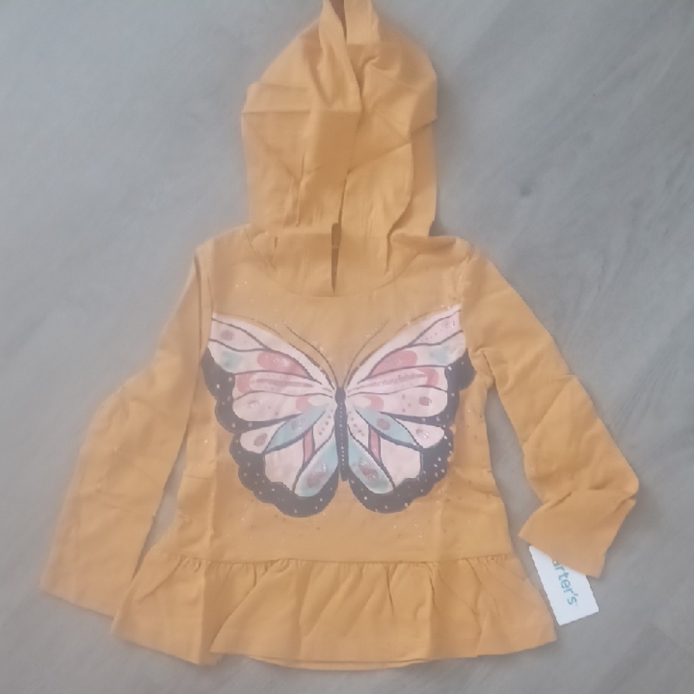 Carter's Hoodie with Butterfly Design